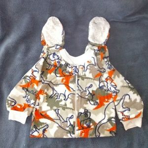 Dinosaur Footy Zip Up PJ's